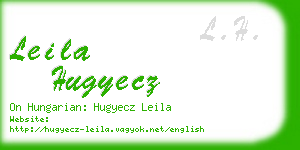 leila hugyecz business card